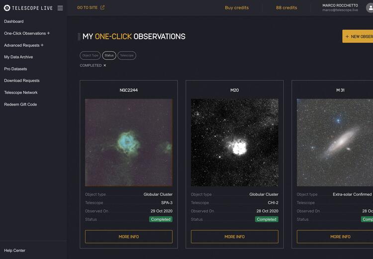 One Click Observations