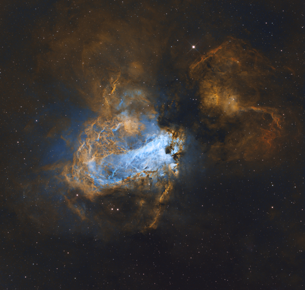 M17 Swan or Omega Nebula