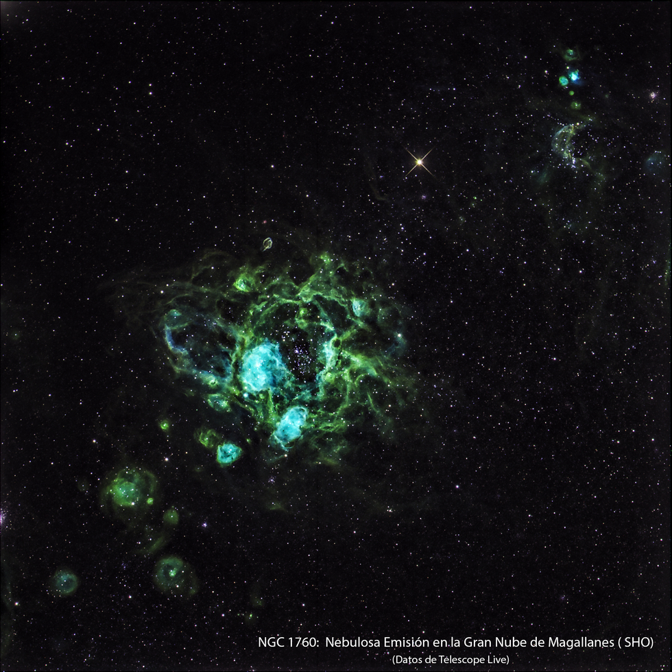 NGC1760 - Emission Nebula in Large Magellanic Cloud