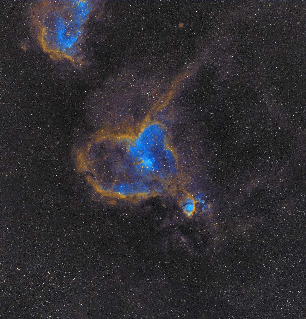hubble telescope of the heart nebula ic 1805