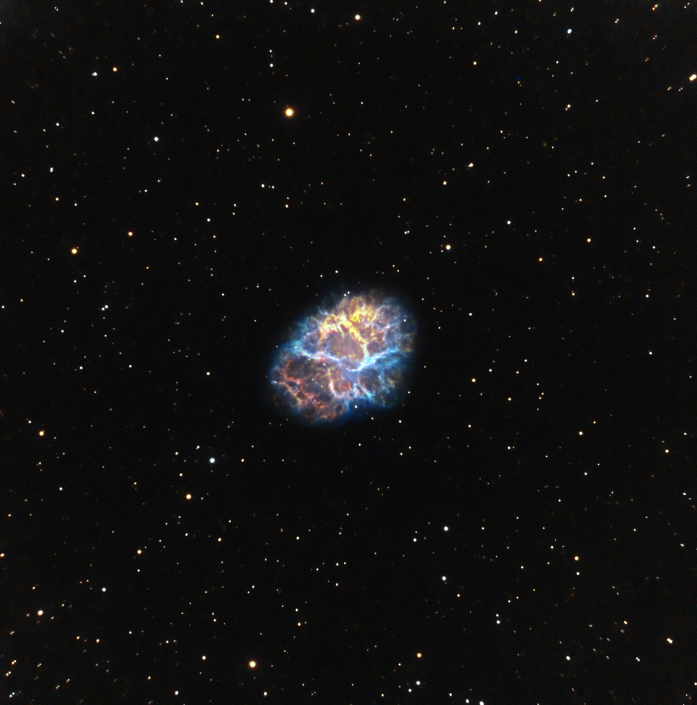 Messier 1, Combined Data From Two Telescopes