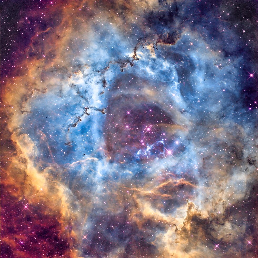 Rosette Nebula SHO