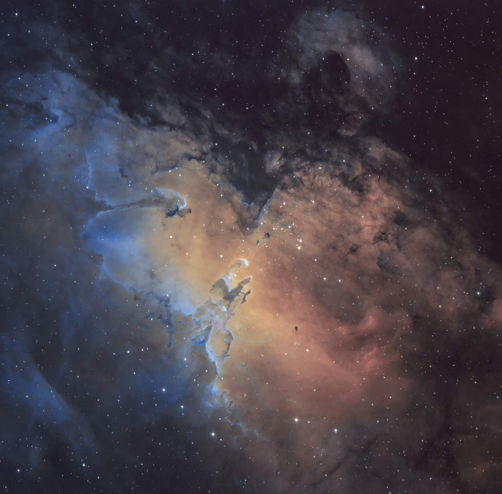 M16 Eagle Nebula SHO (somehow)