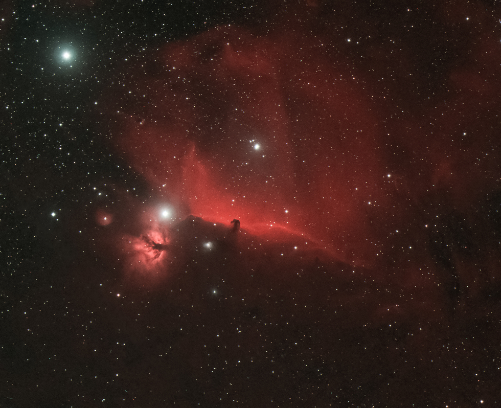 NGC 2024 (FLAME NEBULA), IC 434, BARNARD 33 (HORSEHEAD NEBULA), NGC