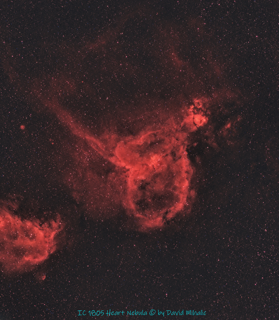Heart Nebula in Narrow Band