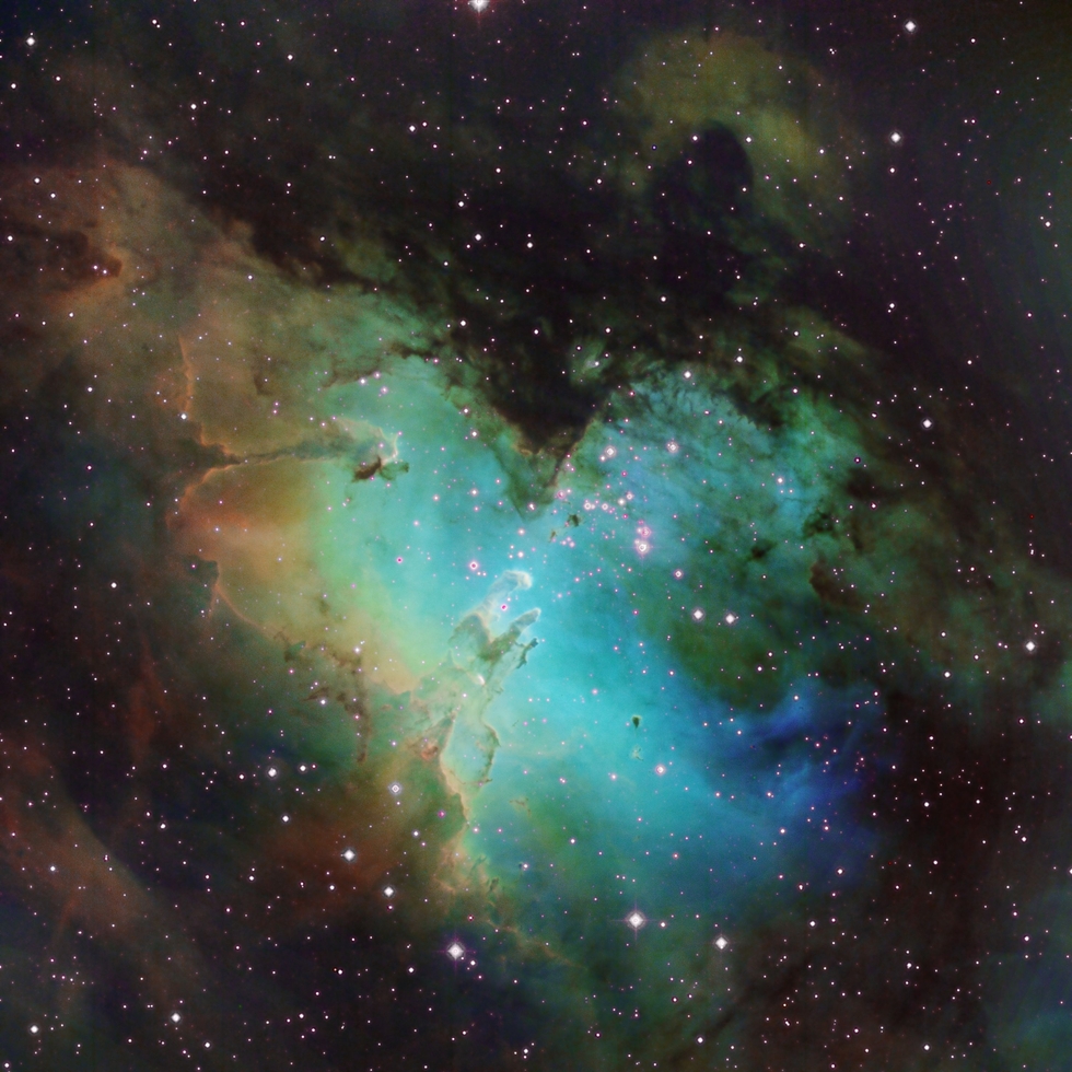 The M16 Eagle Nebula in SHO