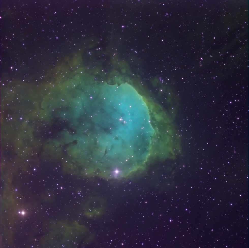NGC_3324 Ha, Sii, Oiii