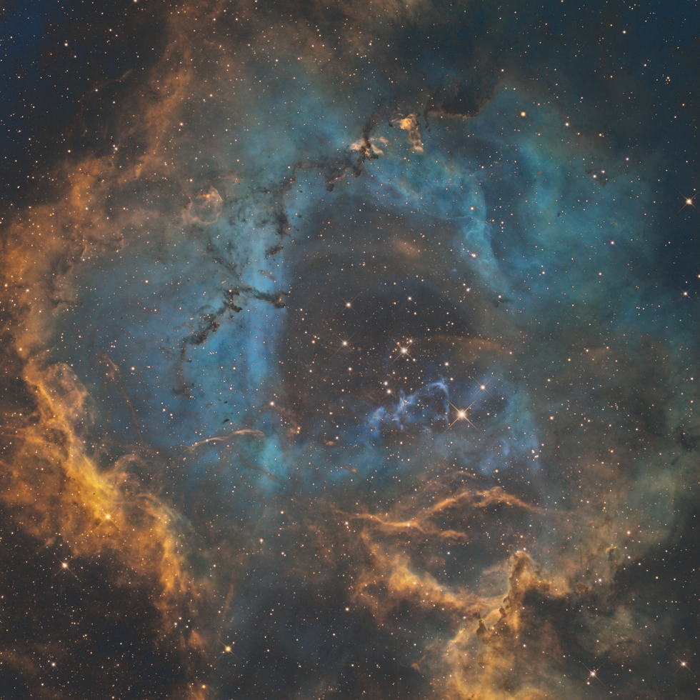 Super quick  and dirty SHO Rosette Nebula