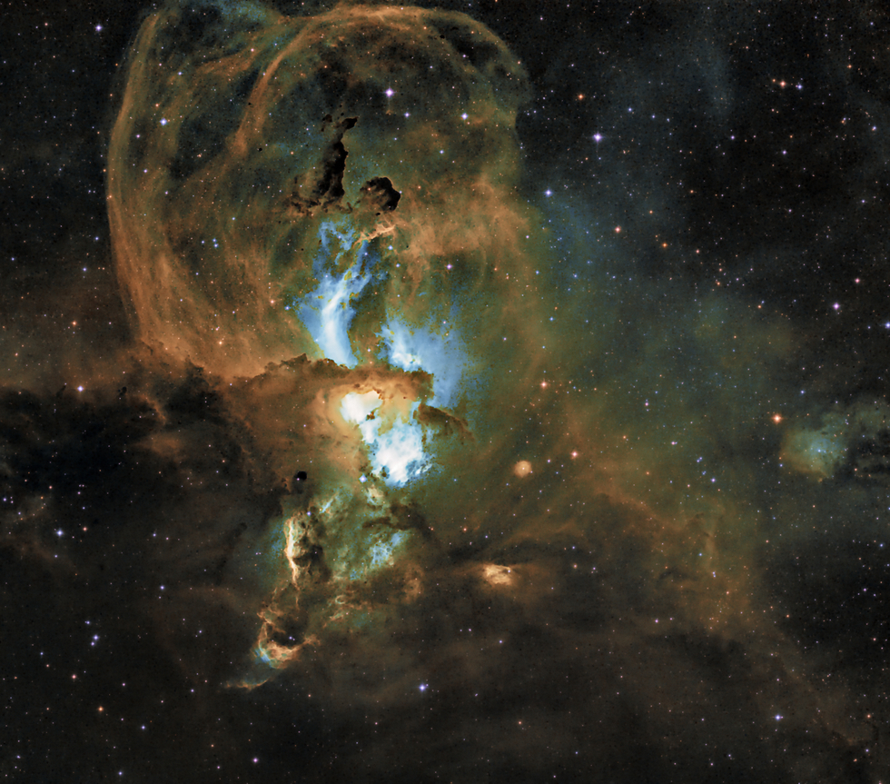 NGC 3576 - Statue of Liberty Nebula