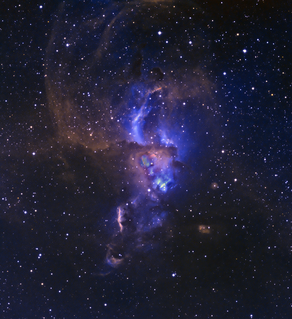 NGC 3576 The Statue of Liberty Nebula 