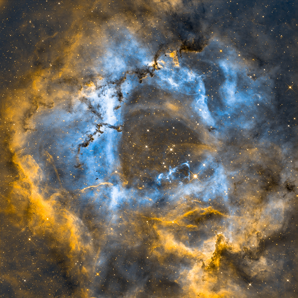 Rosette Nebula Pro Dataset Narrowband SHO
