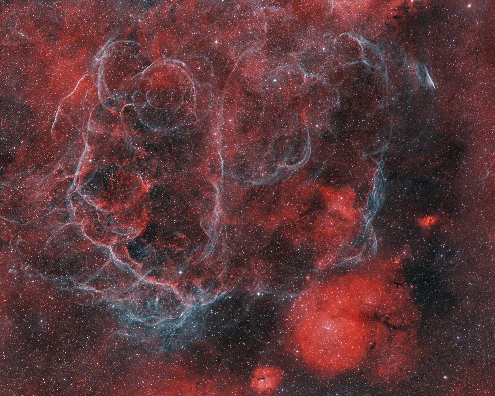 Vela Super Nova Remnant and Gum Nebulae