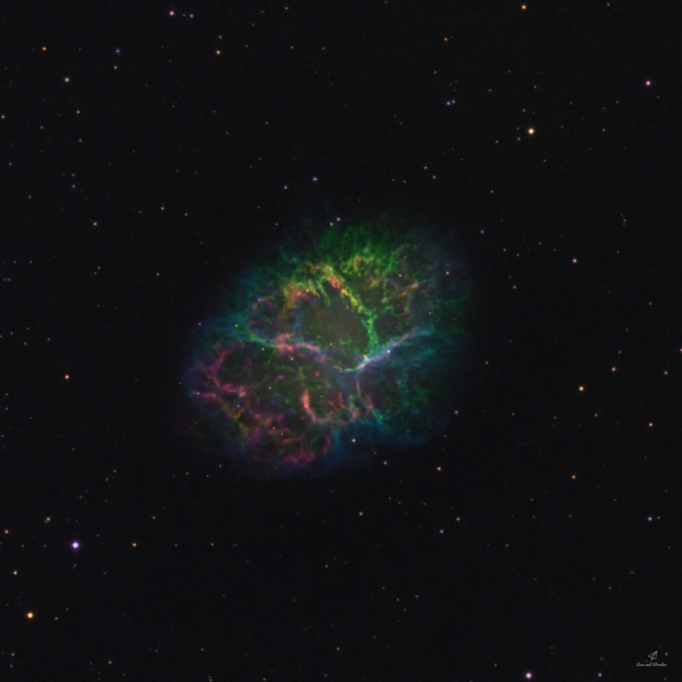 A Colourful Cosmic Crab