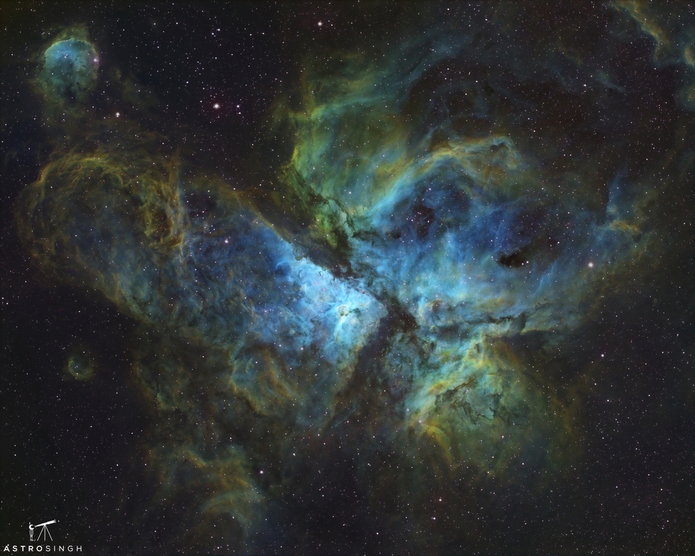 Carina Nebula in SHO 