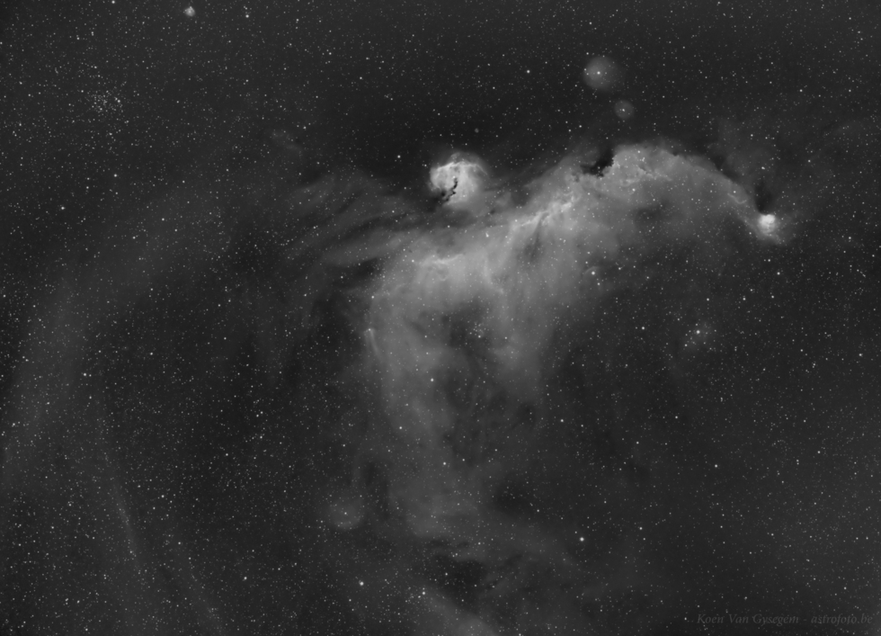 IC2177 - Seagull Nebula - 3 * 600 sec Ha