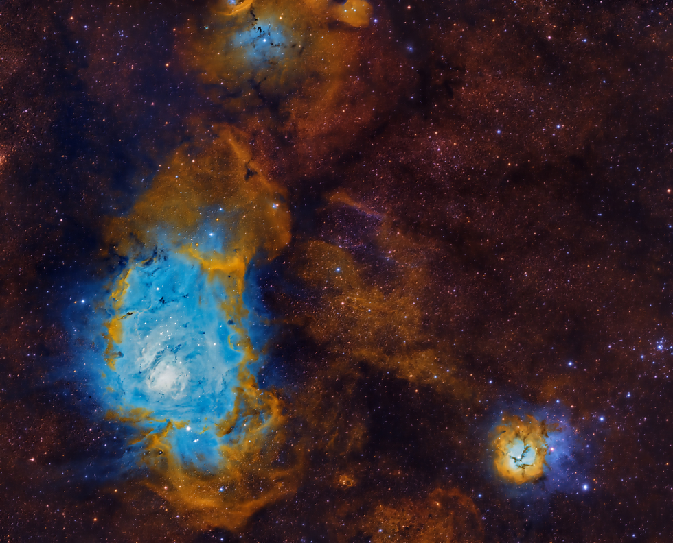 Lagoon (M8) and Trifid Nebula (M20)