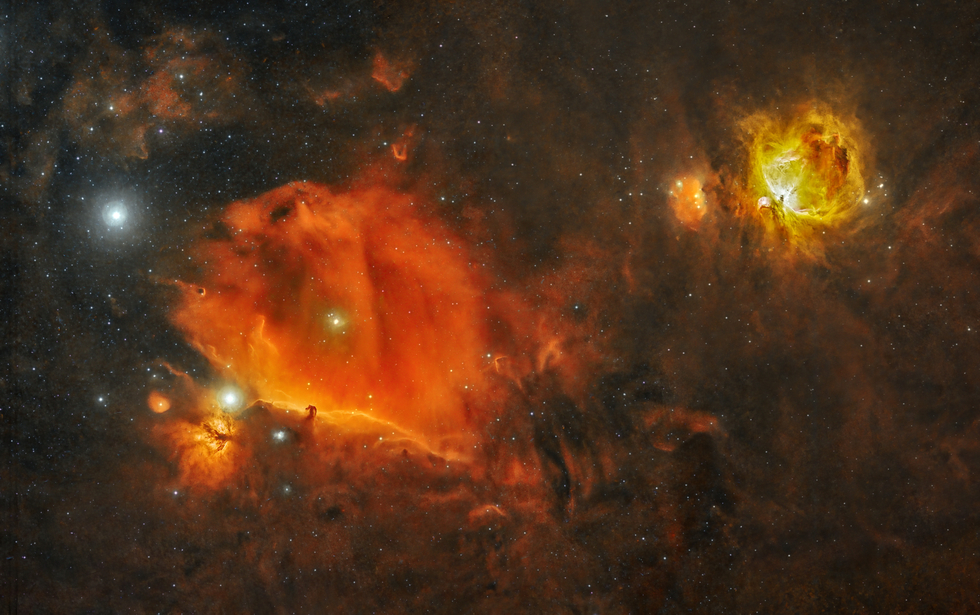 Horsehead and Orion Nebula