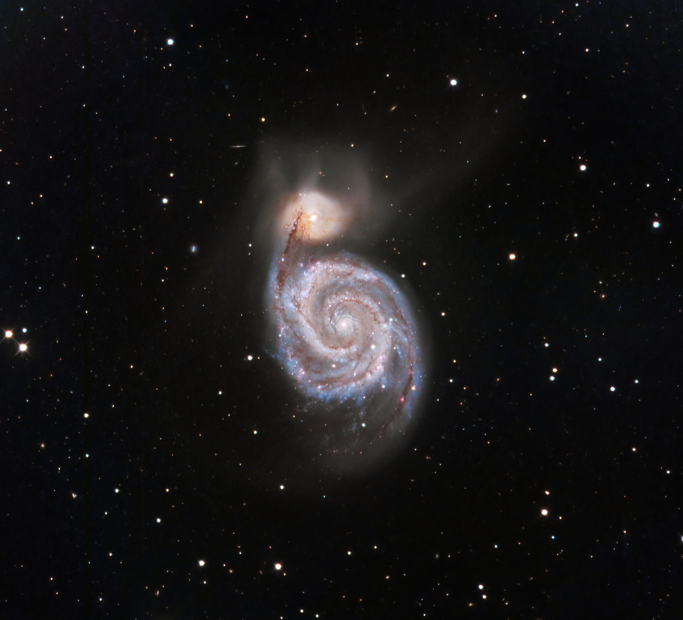 Whirlpool galaxy (M51a)and NGC 5194