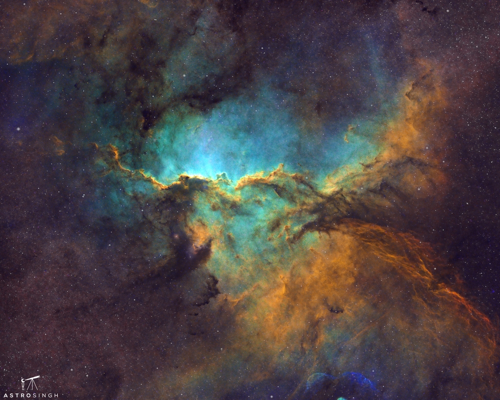 NGC 6188 in SHO 