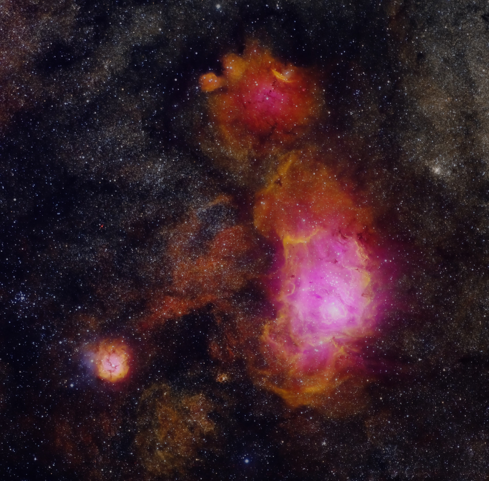 Trifid/Lagoon Nebulae