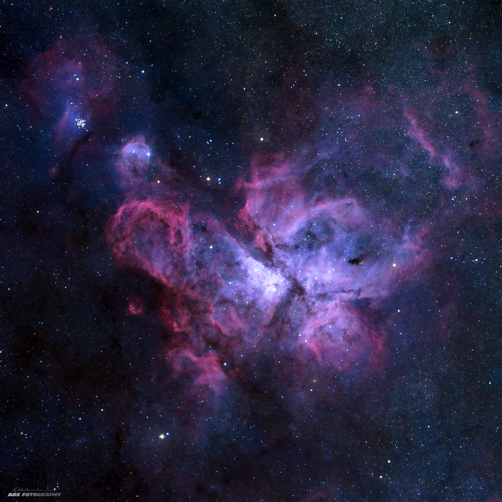 Carina Nebula in RGB