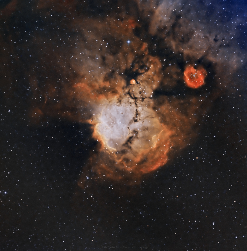 NGC2467 - "Skull & Crossbones Nebula" HOO 