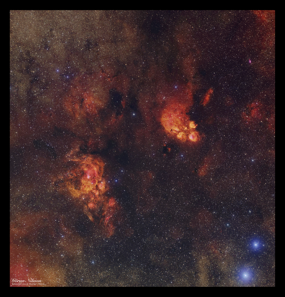  NGC 6334 and NGC 6357