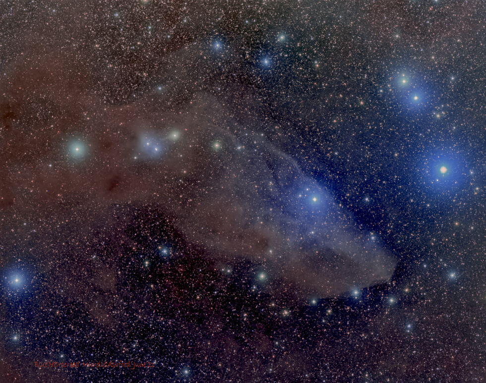Blue Horsehead Nebula IC 4592