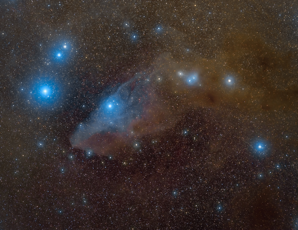 Blue Horsehead Nebula