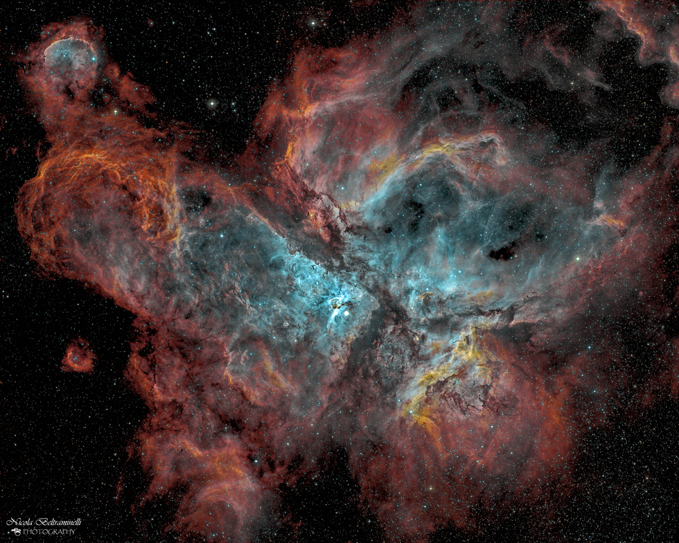 Eta Carinae Nebula in modified SHO palette