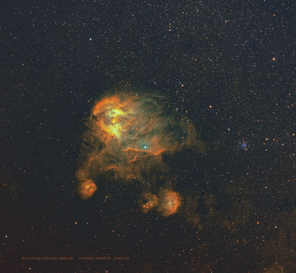 IC 2944 Running Chicken Nebula