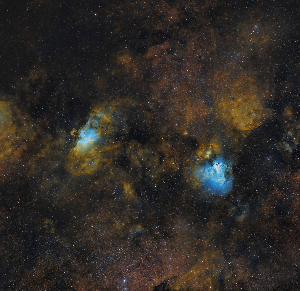 Omega and Eagle Nebula