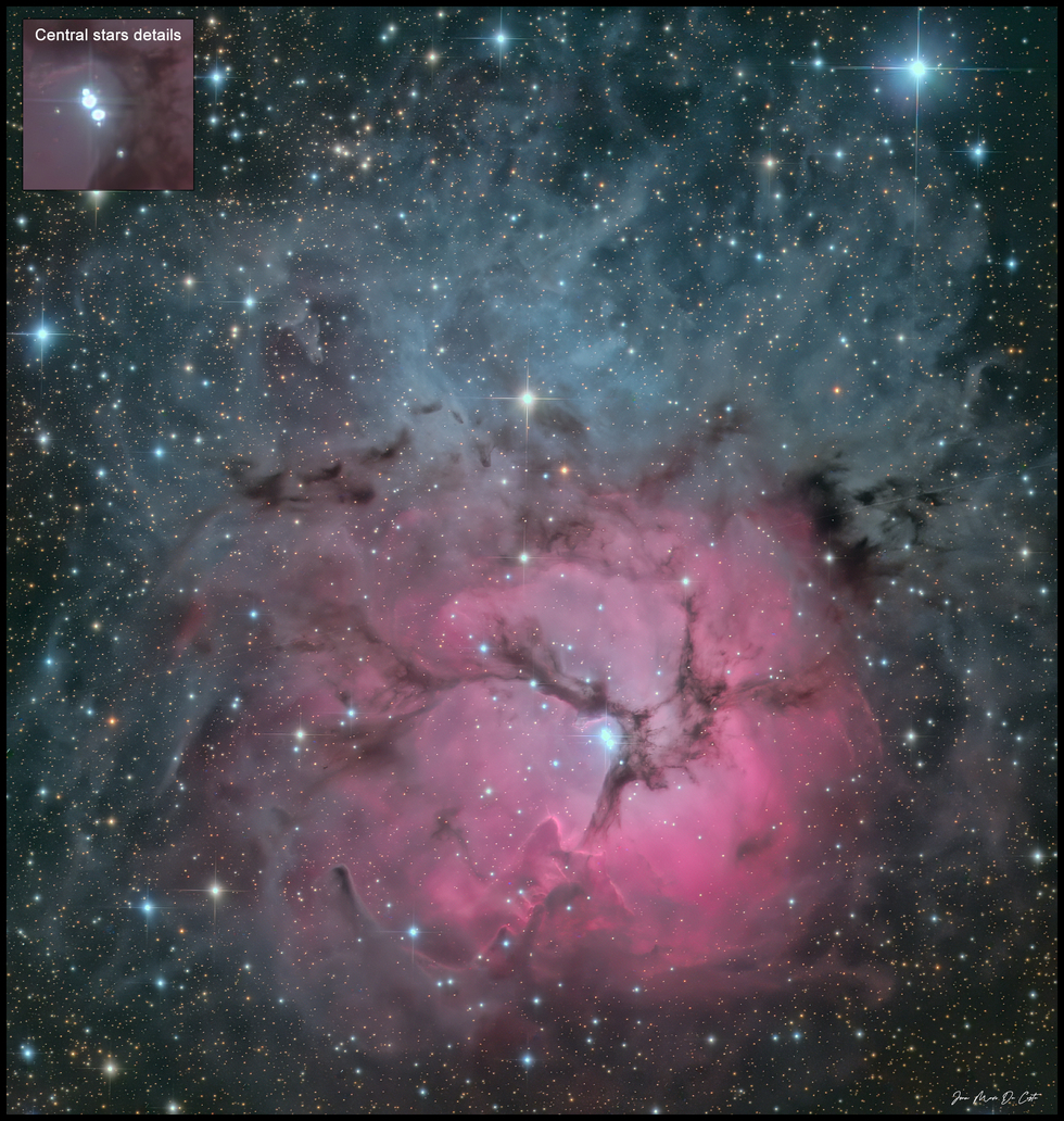 M20 Trifid Nebula close up