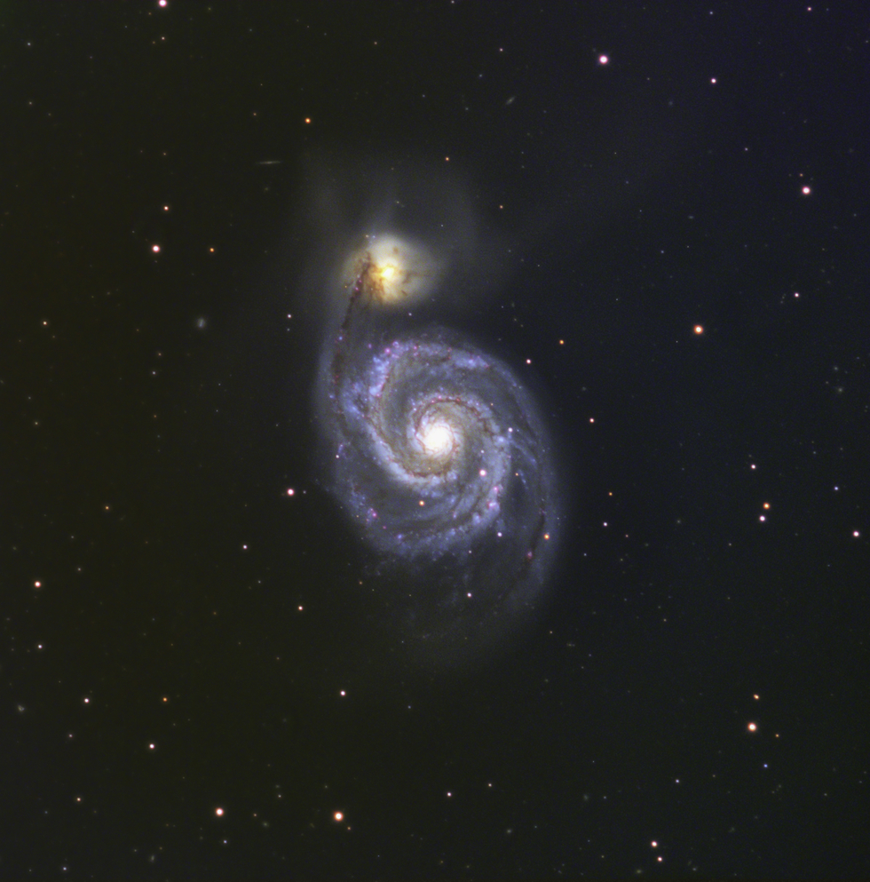 Whirlpool Galaxym51 Telescope Live