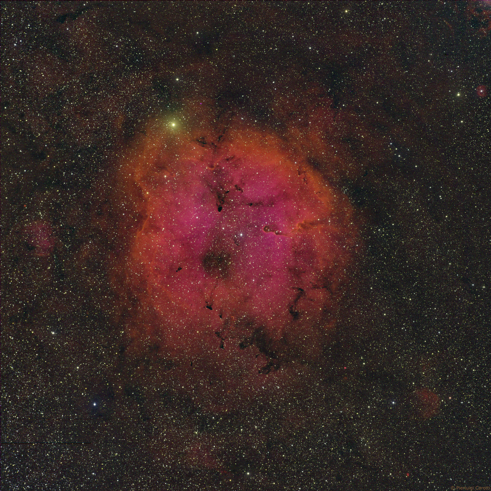 IC 1396 Emission Nebula in Cepheus and The Elephant's Trunk Nebula