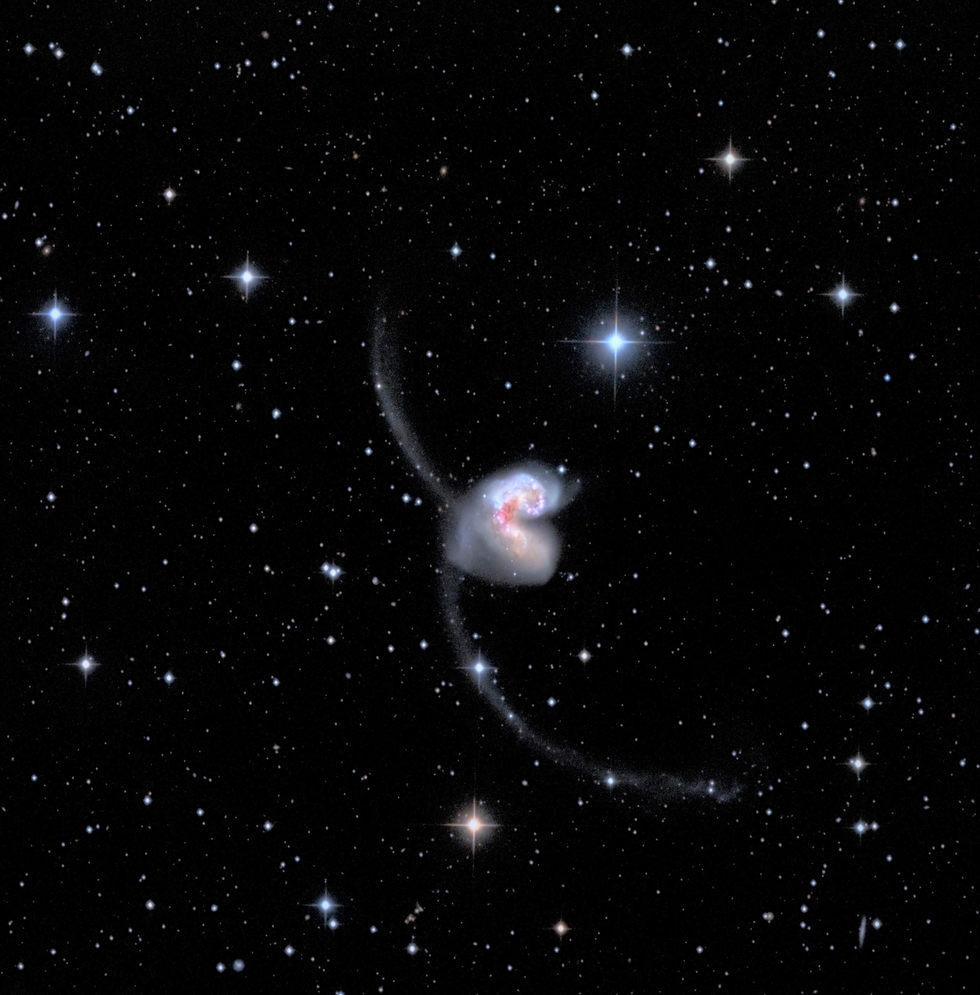 Antennae Galaxy from one click observation