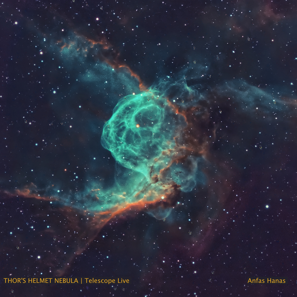 THOR'S HELMET NEBULA | Telescope Live