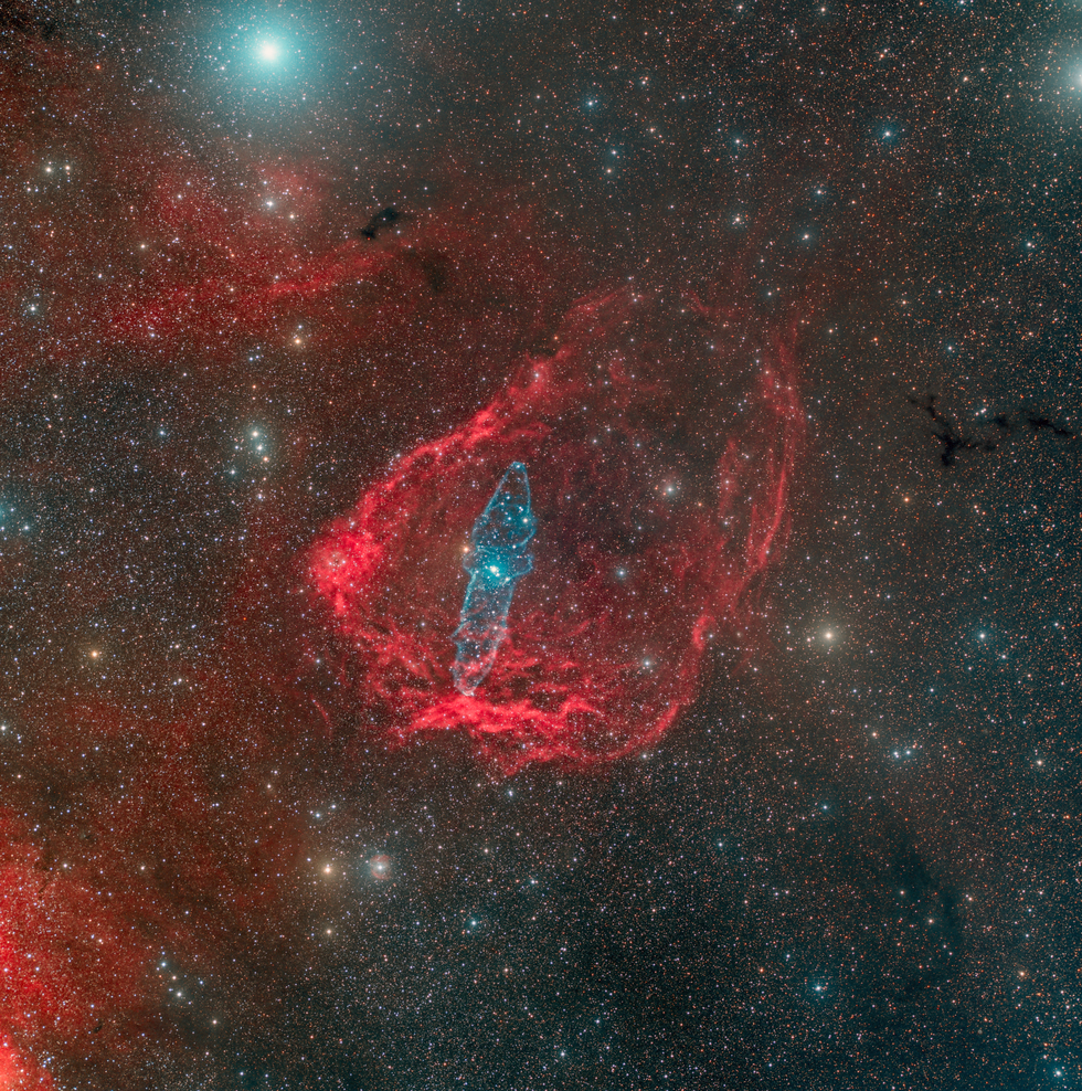 Sh2-129 "Flying Bat" and Outters 4 "Giant Squid" Nebulae