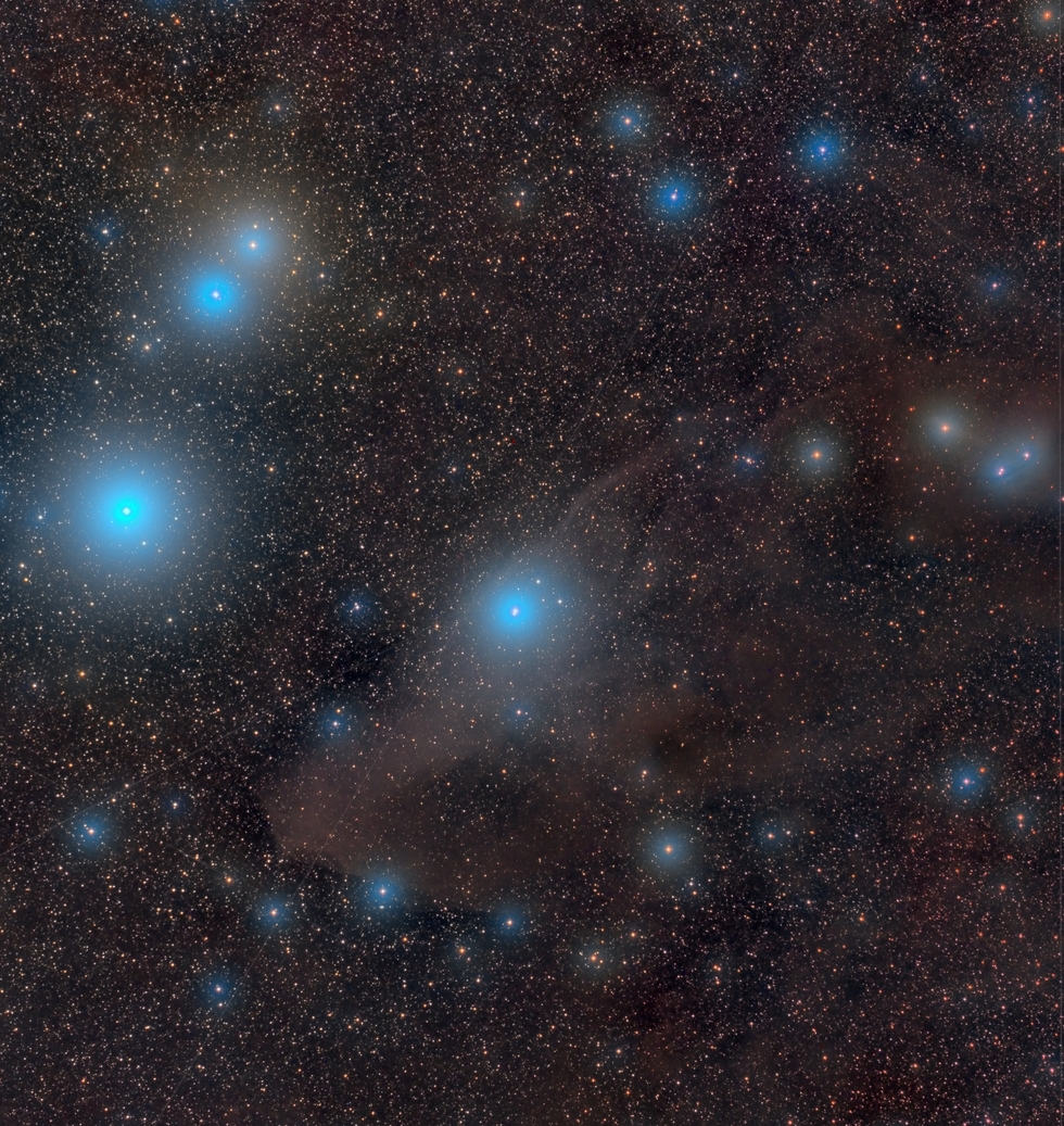  Blue Horsehead nebula