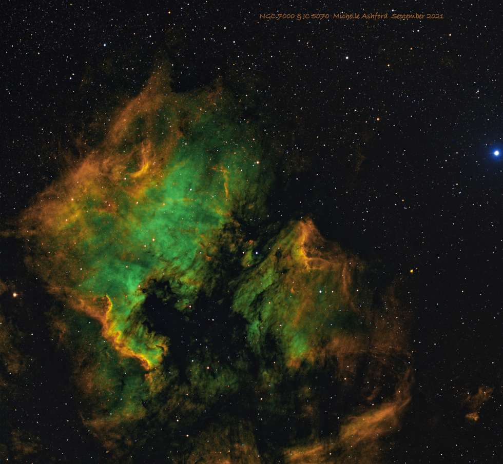 IC 5070 Pelican Nebula & NGC 7000 N. American Nebula