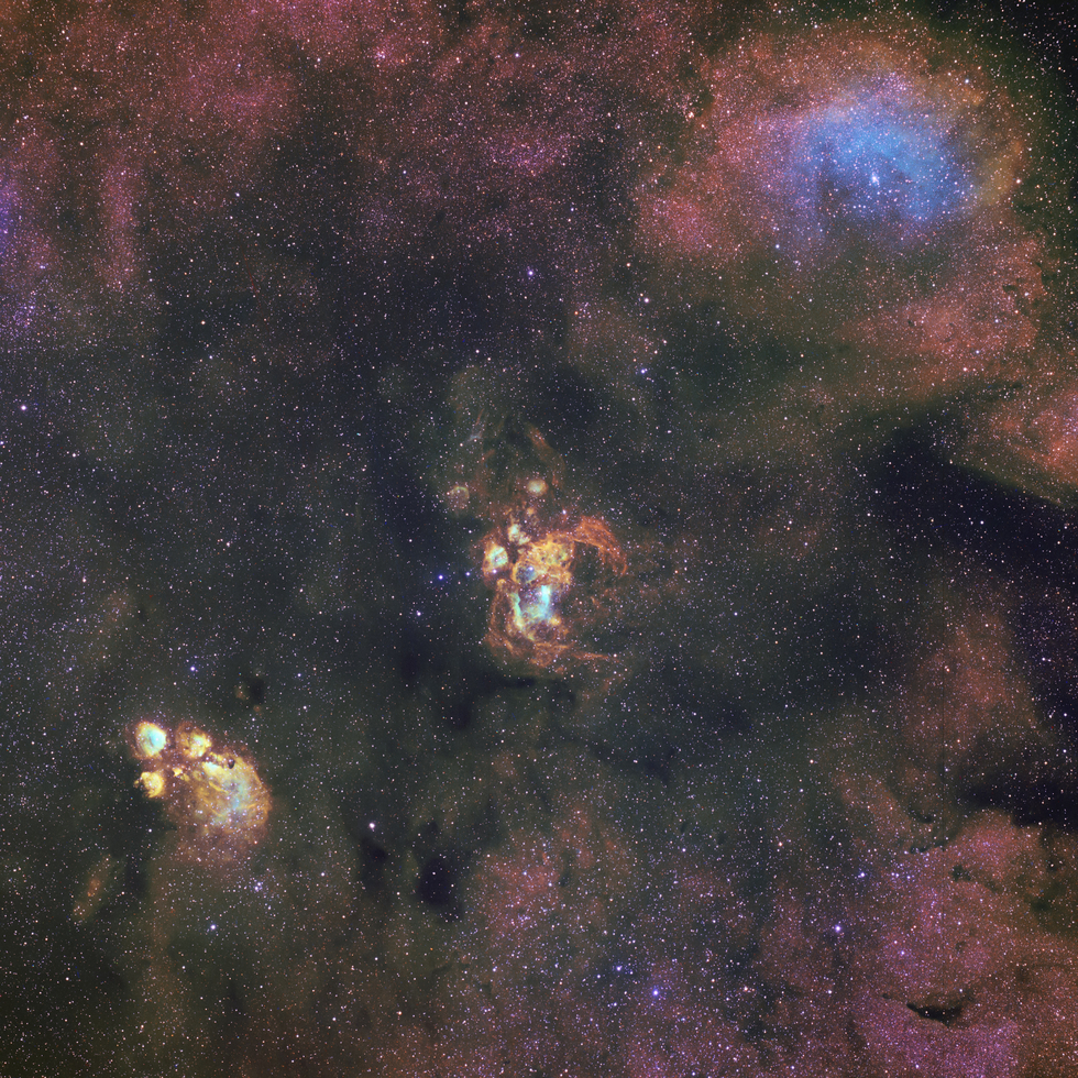 NGC 6357 and 6334