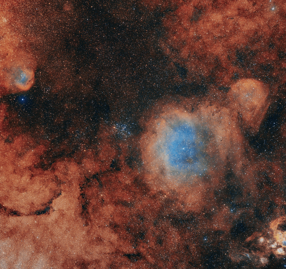 M 6 Wide Field SHO and Close Up LRGB