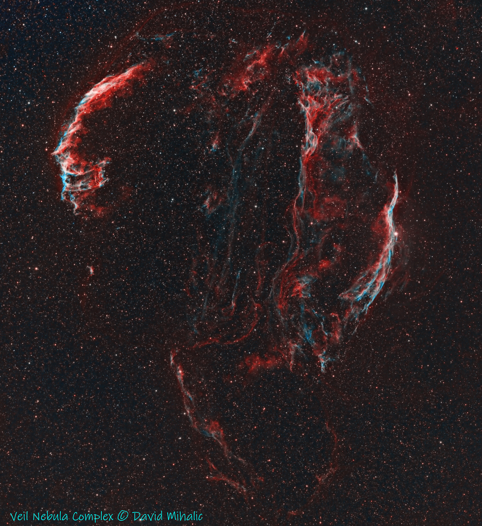 Veil Nebula Complex in HOO
