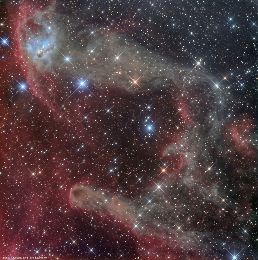 Nebulosity around HD 32721 in Orion