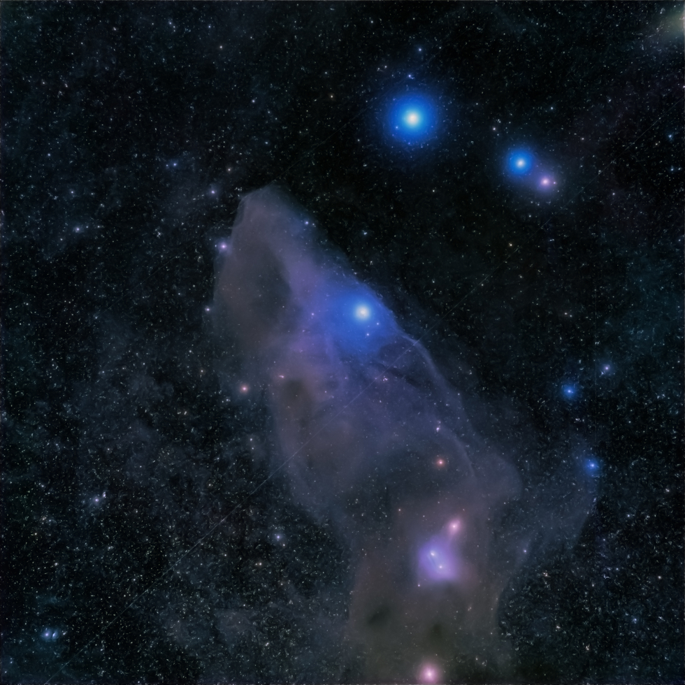 The Blue Horse Head Nebula