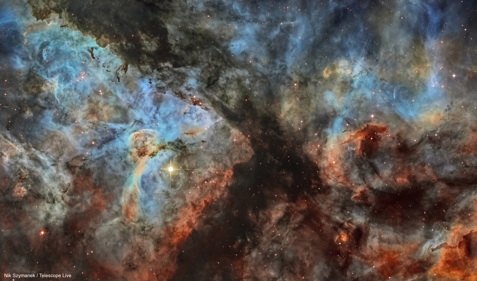 Core of the Eta Carina Nebula