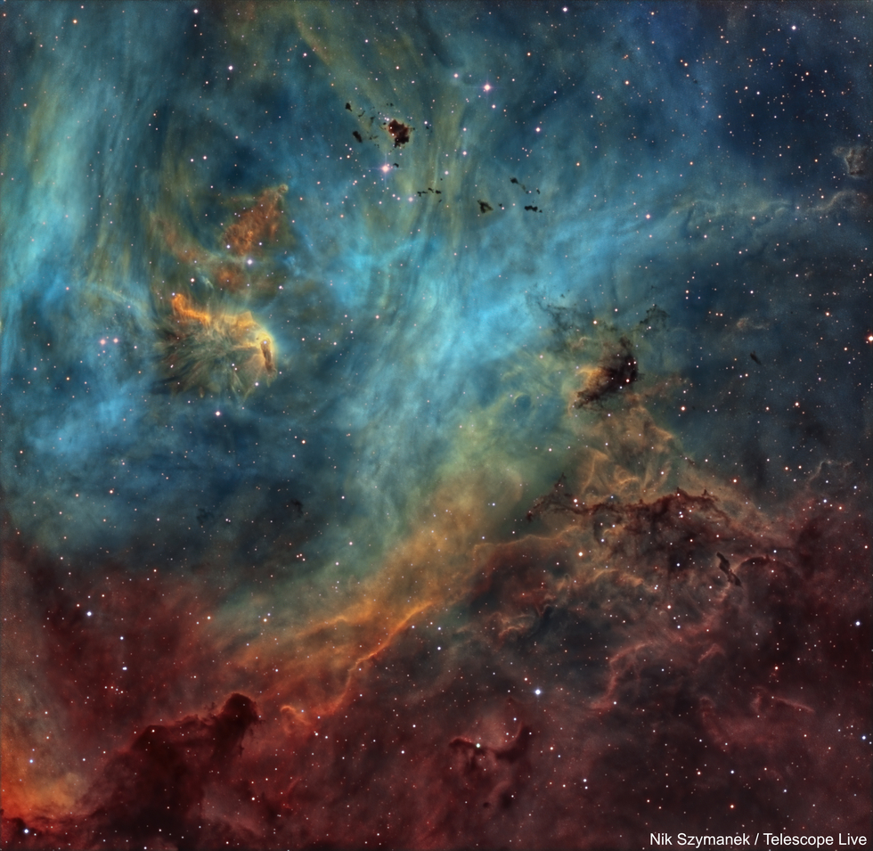 IC 2948 Heart of the 'Running Chicken' Nebula