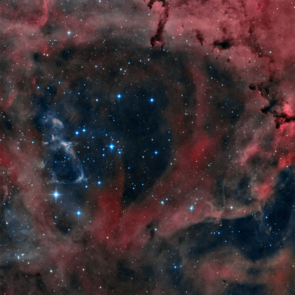 NGC 2244 HOO Inside The Rosette CHI-1 One-Clicks