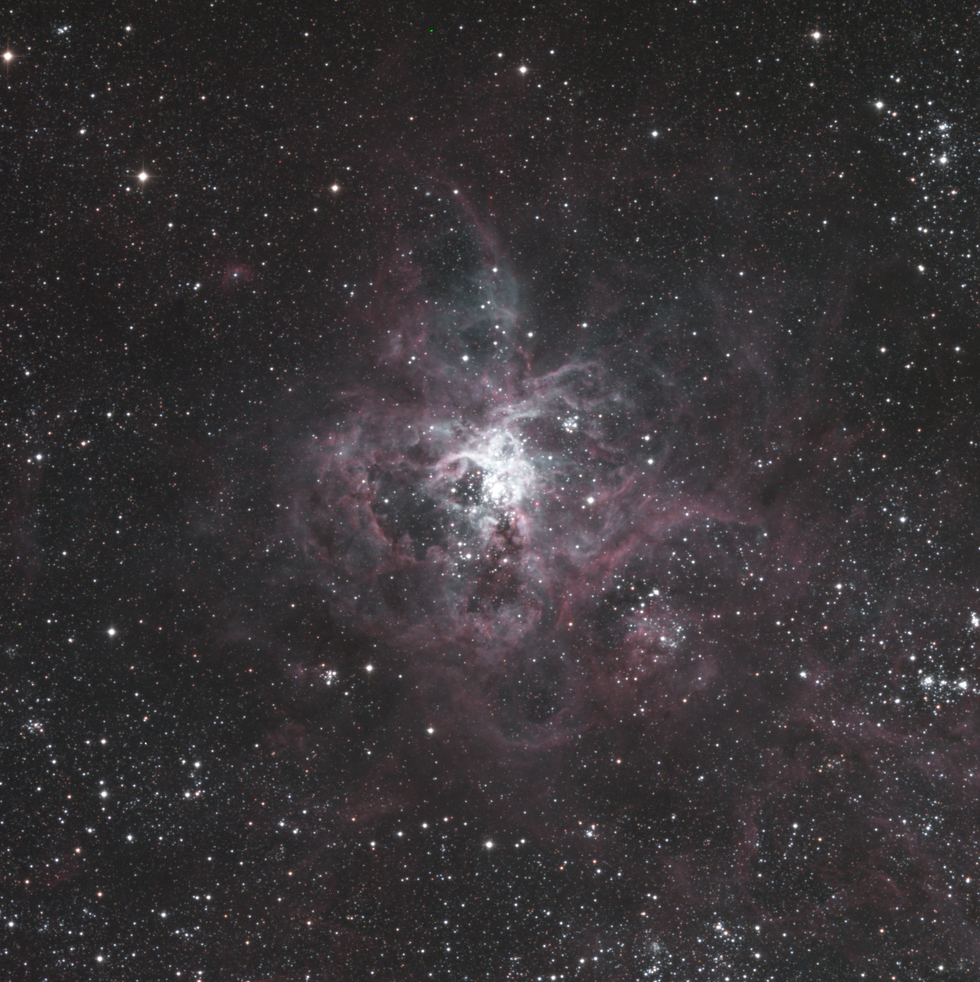 First LRGB attempt of Tarantula Nebula