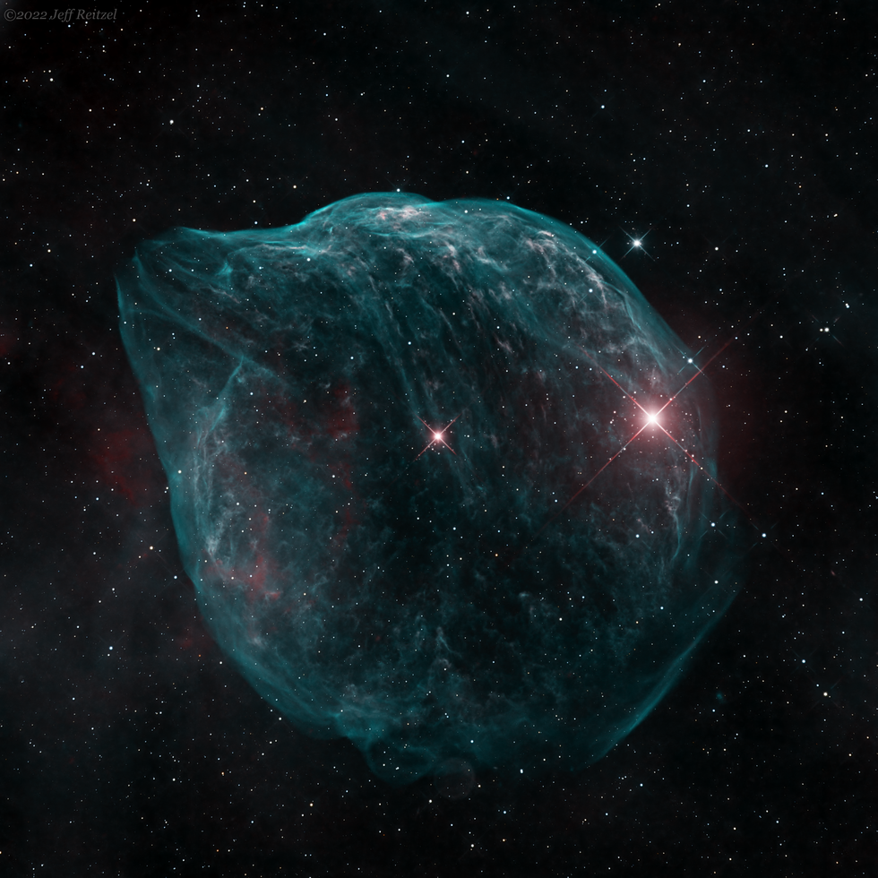 Sh2-308 THe Dolphin Nebula